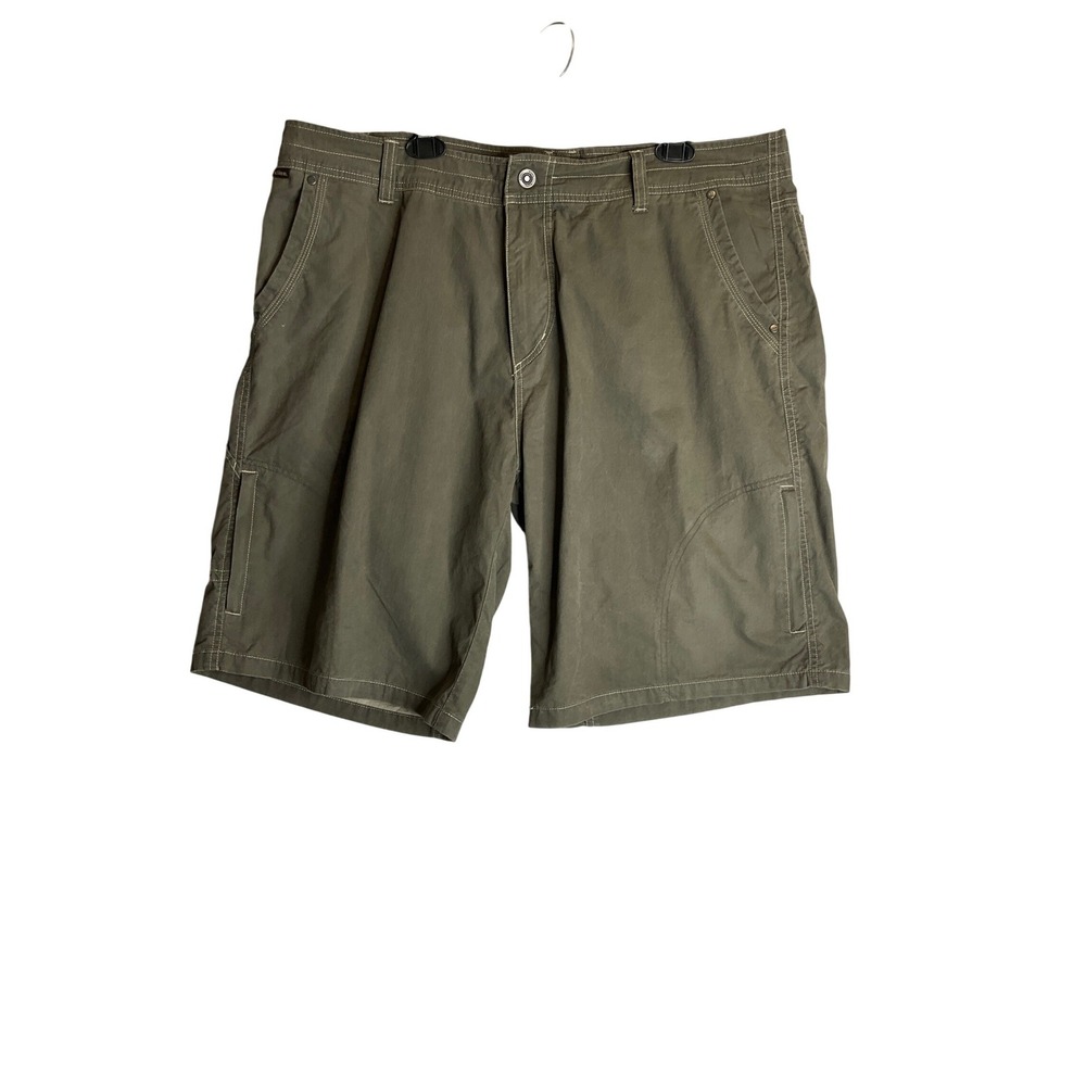 Kuhl‎ Cargo Shorts Rugged Outdoor Green Camping Hiking Gorpcore Claassic Utility